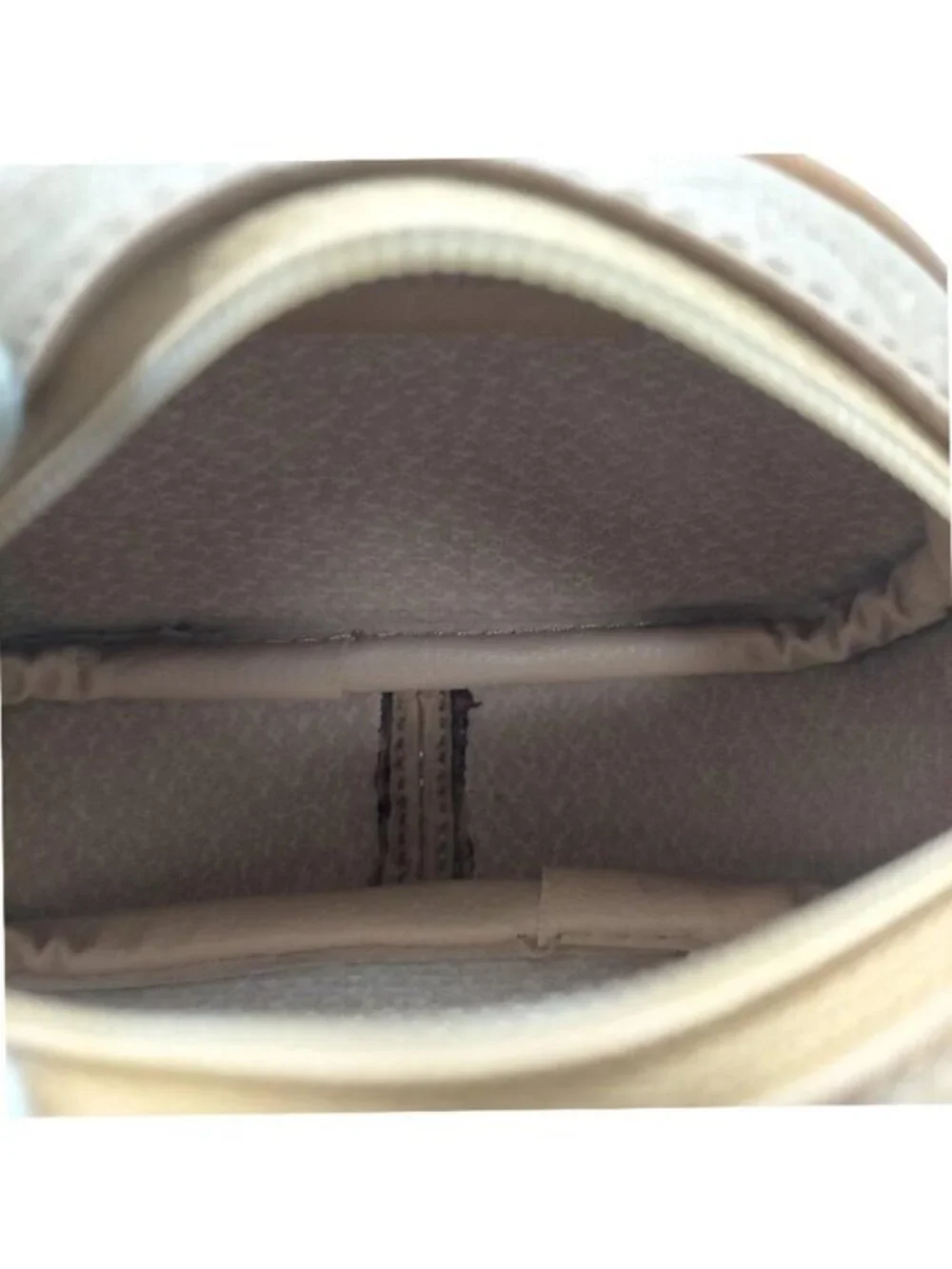 Authentic Christian Dior Trotter Canvas Cosmetic Pouch Beige Zip Makeup Case Vin